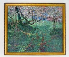 Paesaggio di alberi in fiore