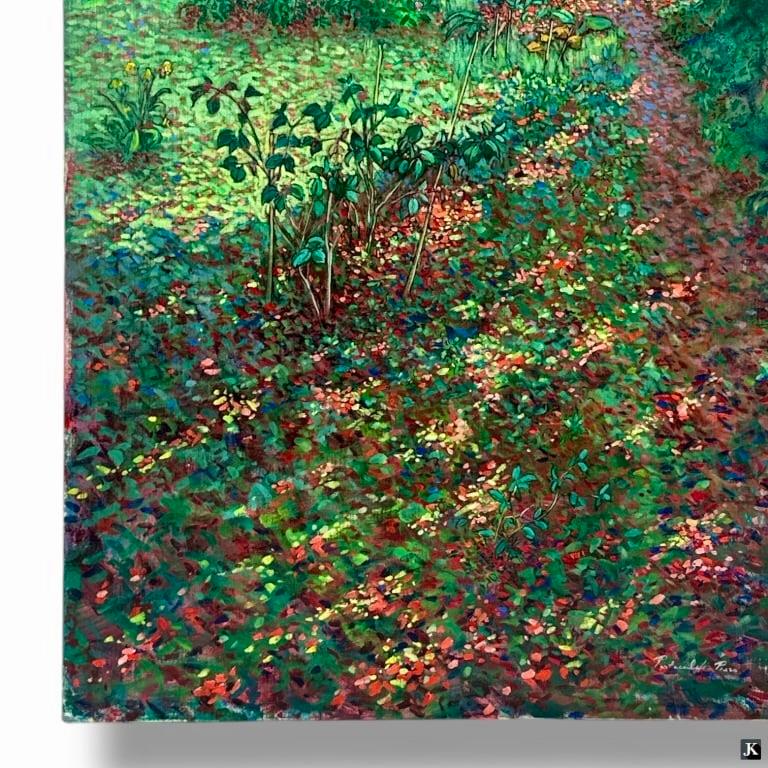 Paisaje Forestal - Landscape Painting Gris de Piero Pastacaldi 