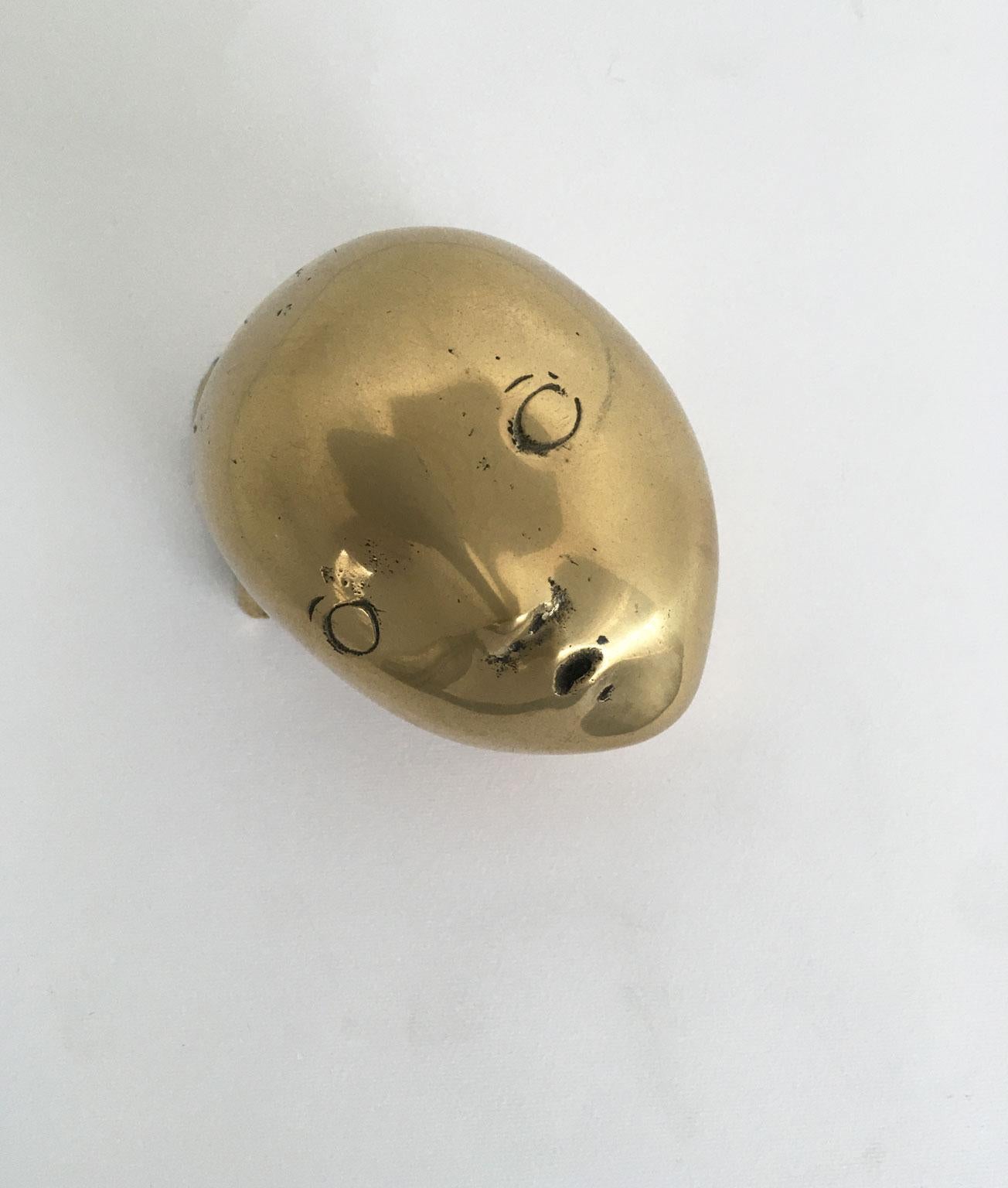 1980 Italia Escultura abstracta de bronce de Piero Perin Testa Cabeza en venta 1