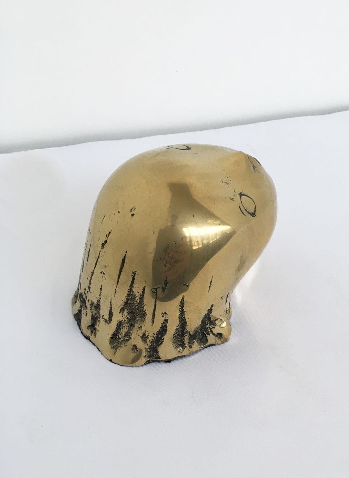1980 Italia Escultura abstracta de bronce de Piero Perin Testa Cabeza en venta 8