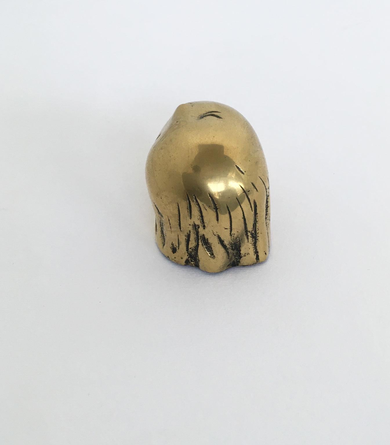 Abstrakte Bronzeskulptur von Piero Perin Testina, Kleiner Kopf, Italien, 1980 im Angebot 9