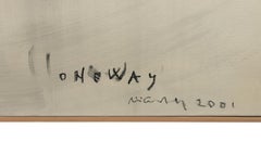 One Way - Oil on Canvas by Piero Pizzi Cannella - 2001