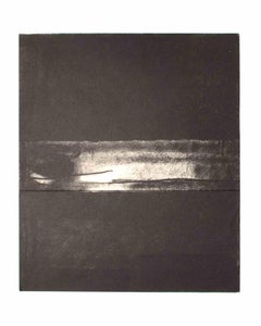 Abstrakte Komposition – Lithographie von Piero Pizzi Cannella – 1985
