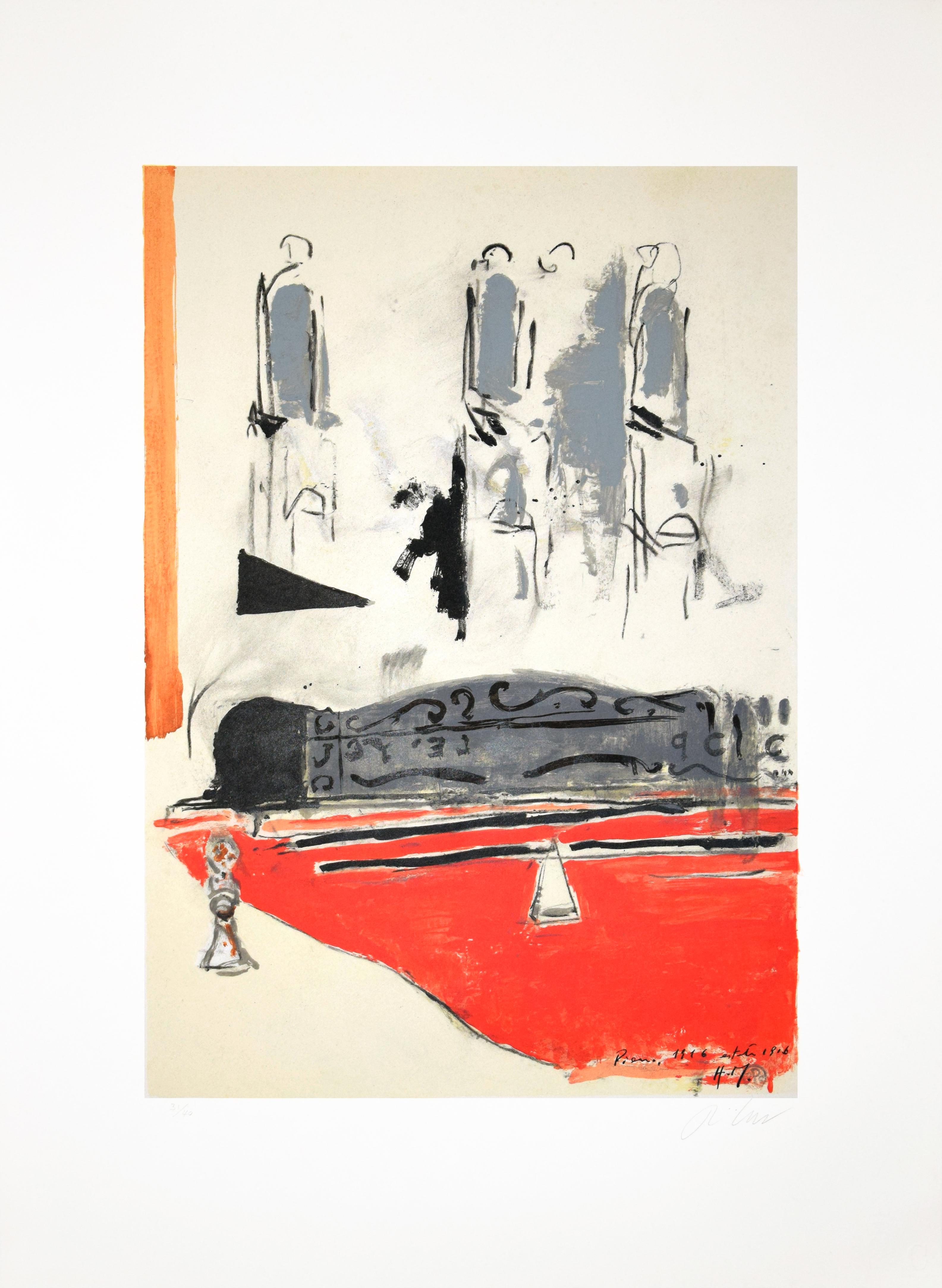 Bonjour Matisse - Original 5 Lithographs Portfolio by Piero Pizzi Cannella-2007 For Sale 6
