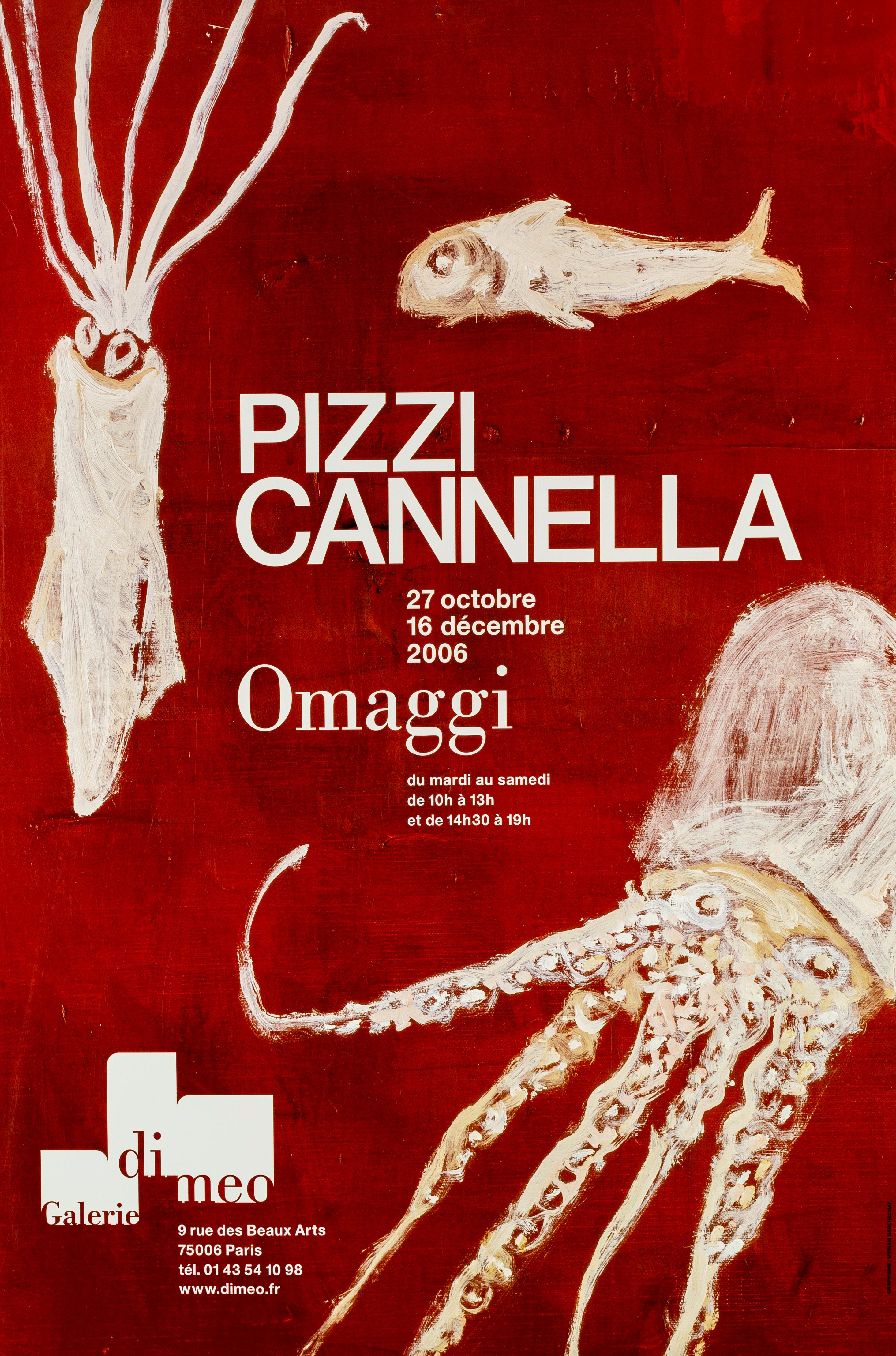 Cannella-Ausstellungsplakat von Pizzi – 2006