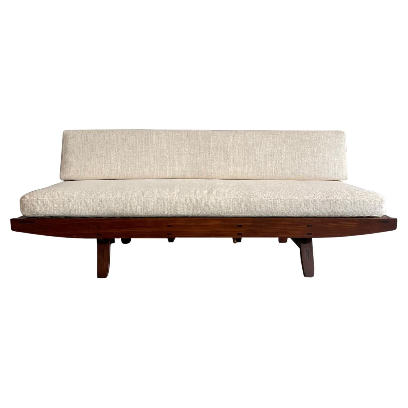 Piero Ranzani Ezio Longhi Elam Eros Daybed/Sofa Fabric Rosewood, Italy, 1957