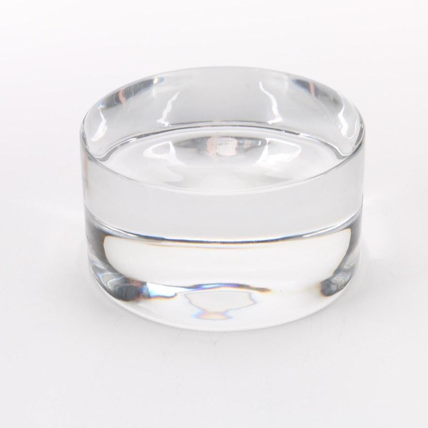 Post-Modern Piero Sartogo Tiffany & Co. 'The Sphere' Crystal 'Cristal' Centerpiece Bowl Base