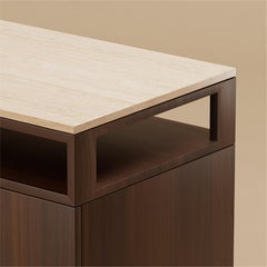 Pierpont Walnut Bedside Table by Lusano