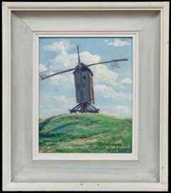 Pierre Abattucci (1871-1942) - Framed Mid 20th Century Oil, Mill on the Hill