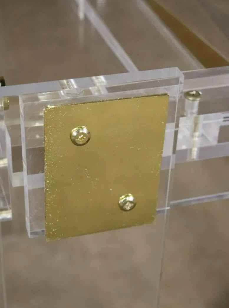 Mid-Century Modern Pierre Acrylic Backgammon Table