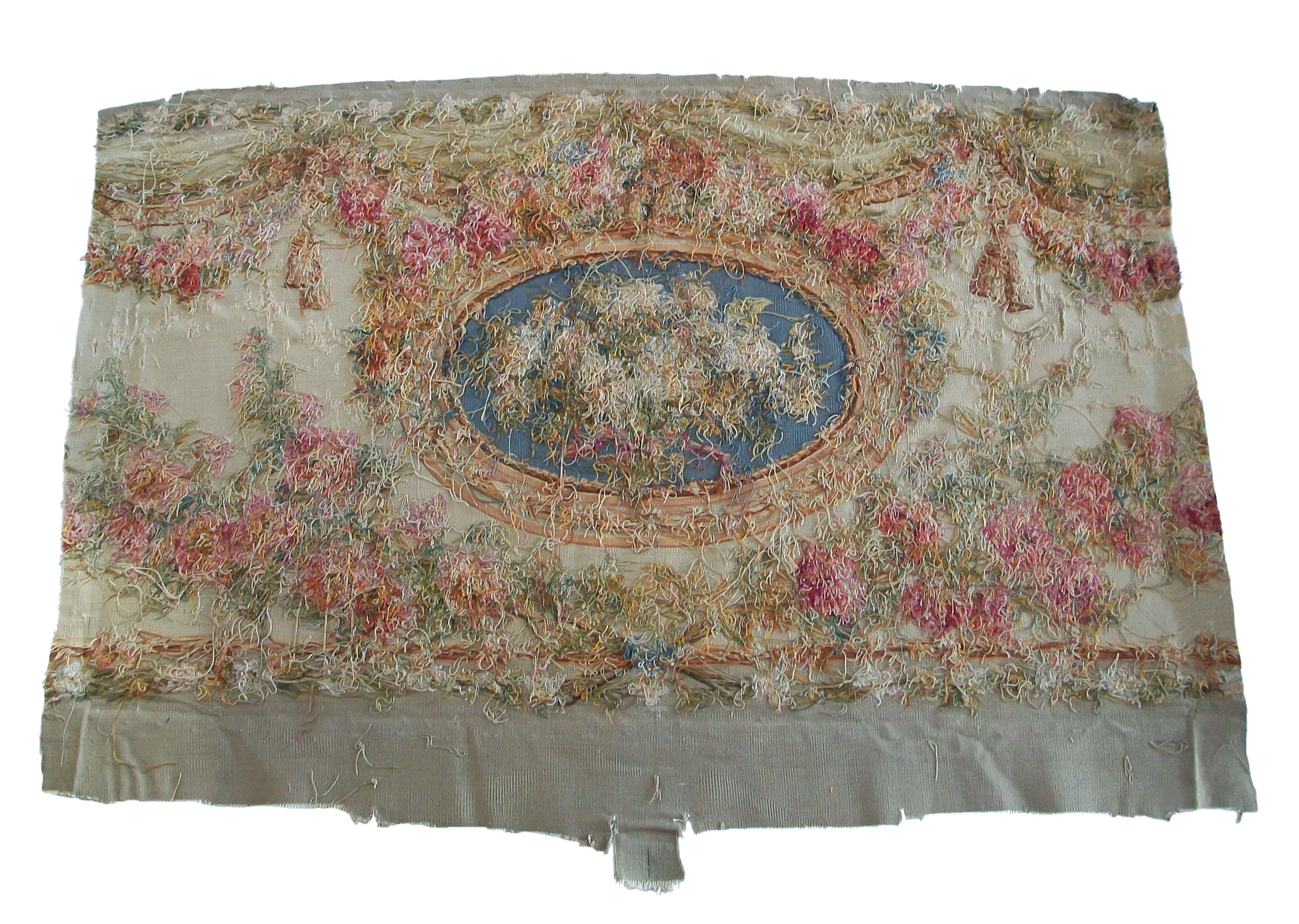 Pierre Adrien Chabal, Louis XVI Style Beauvais Tapestry Panel, France - C.1855 For Sale 2