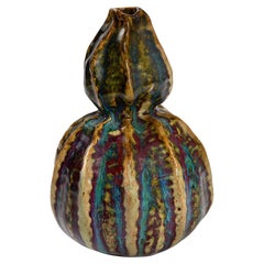 Antique Pierre-Adrien Dalpayrat "Colocynth" Glazed Ceramic Vase