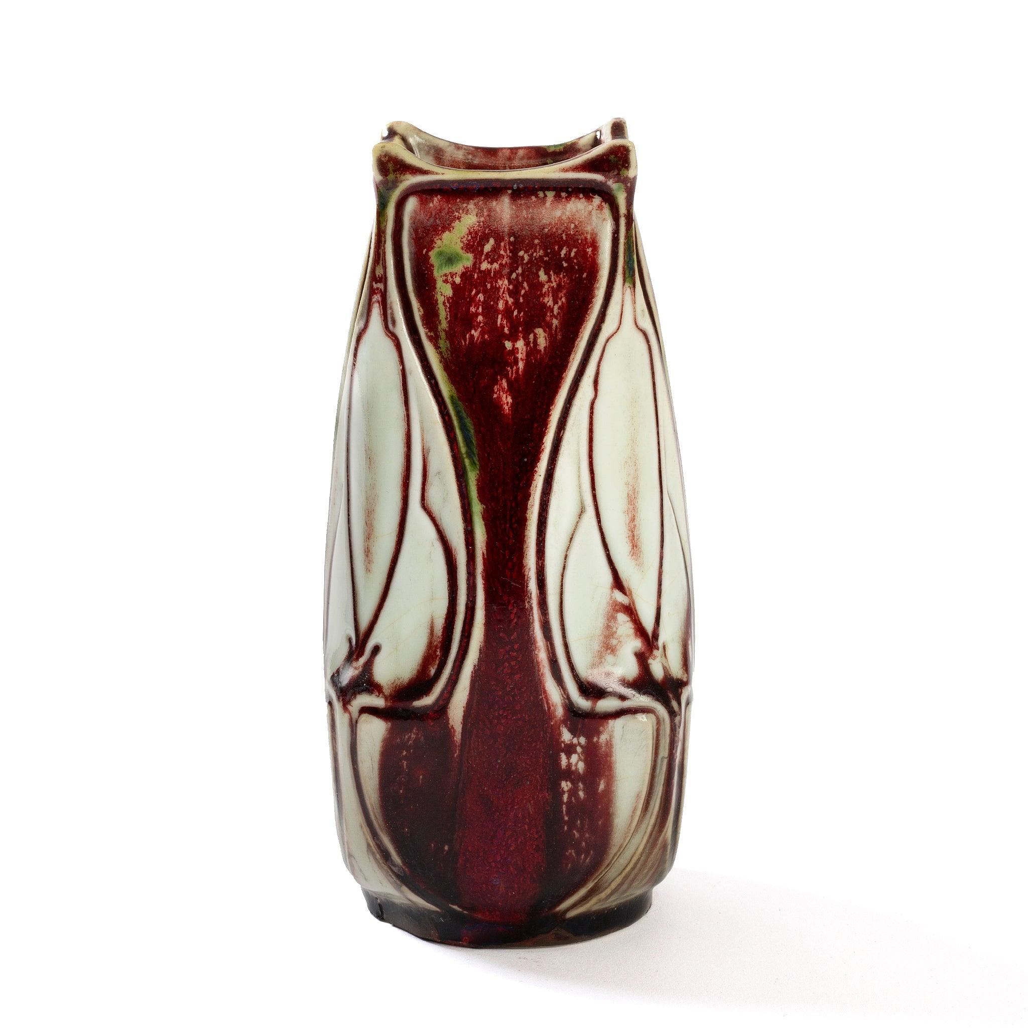 Art Nouveau Pierre-Adrien Dalpayrat Glazed Ceramic Vase For Sale