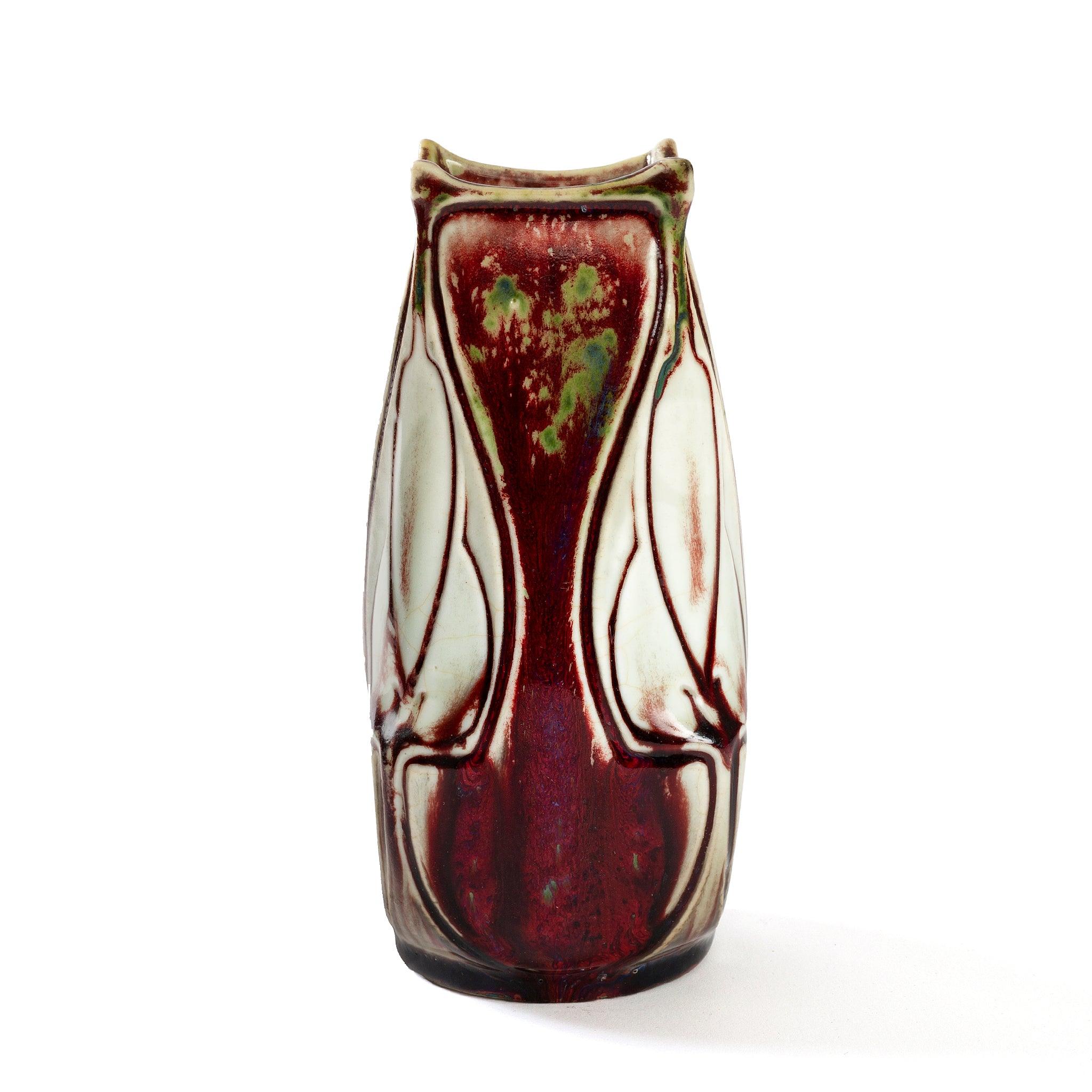 Art Nouveau Pierre-Adrien Dalpayrat Glazed Ceramic Vase For Sale