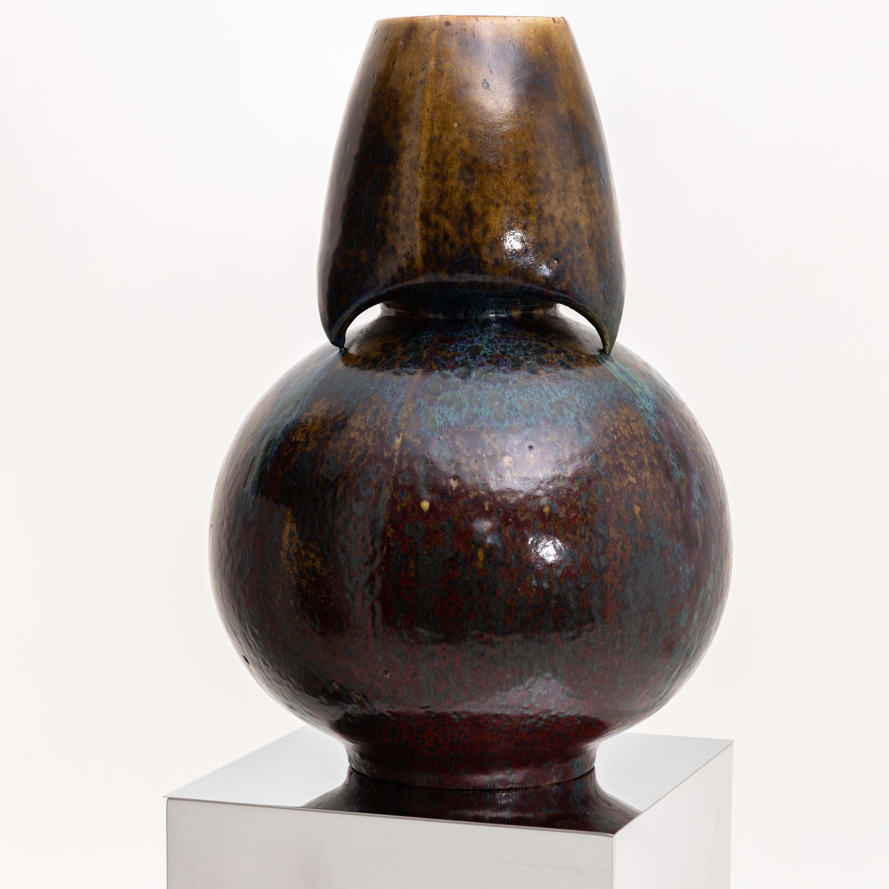 Ceramic Pierre-Adrien Dalpayrat, Stoneware Vases, France, Early 20th Century