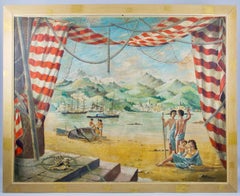 Pierre Adrien Ekman (1904-1993), Discovery of the New World, Framed Oil Painting