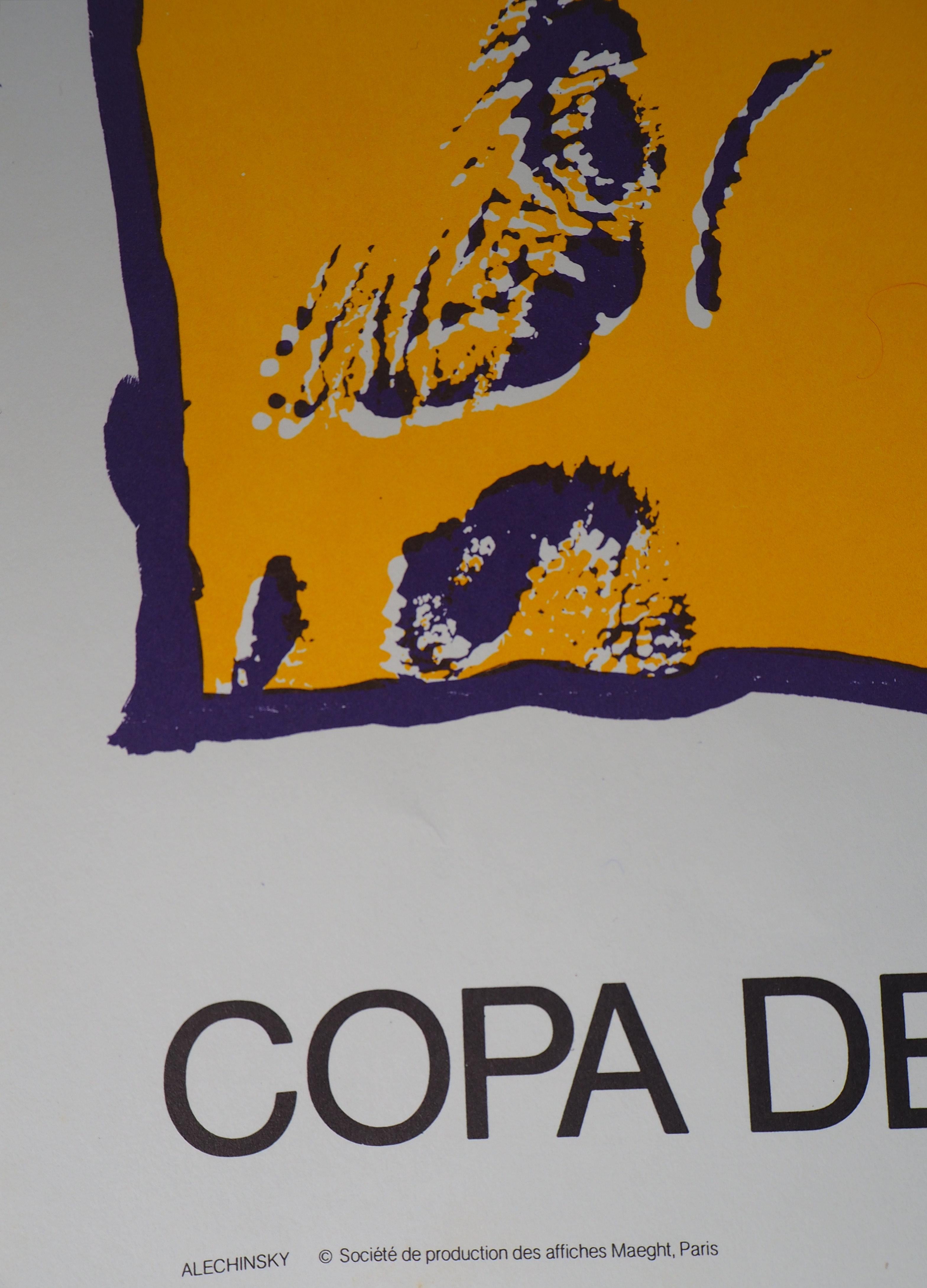 Pierre Alechinsky
Copa del Mundo, 1982

Litografia originale (laboratorio Maeght)
Firma stampata nella lastra
Su carta pesante 95 x 60 cm (c. 35 x 24 pollici)
Creato per la Coppa del Mondo di Calcio ad Alicante nel 1982.

Condizioni eccellenti