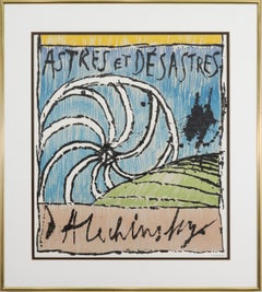 Pierre Alechinsky Astres et Désastres Affiche de l'exposition de 1969