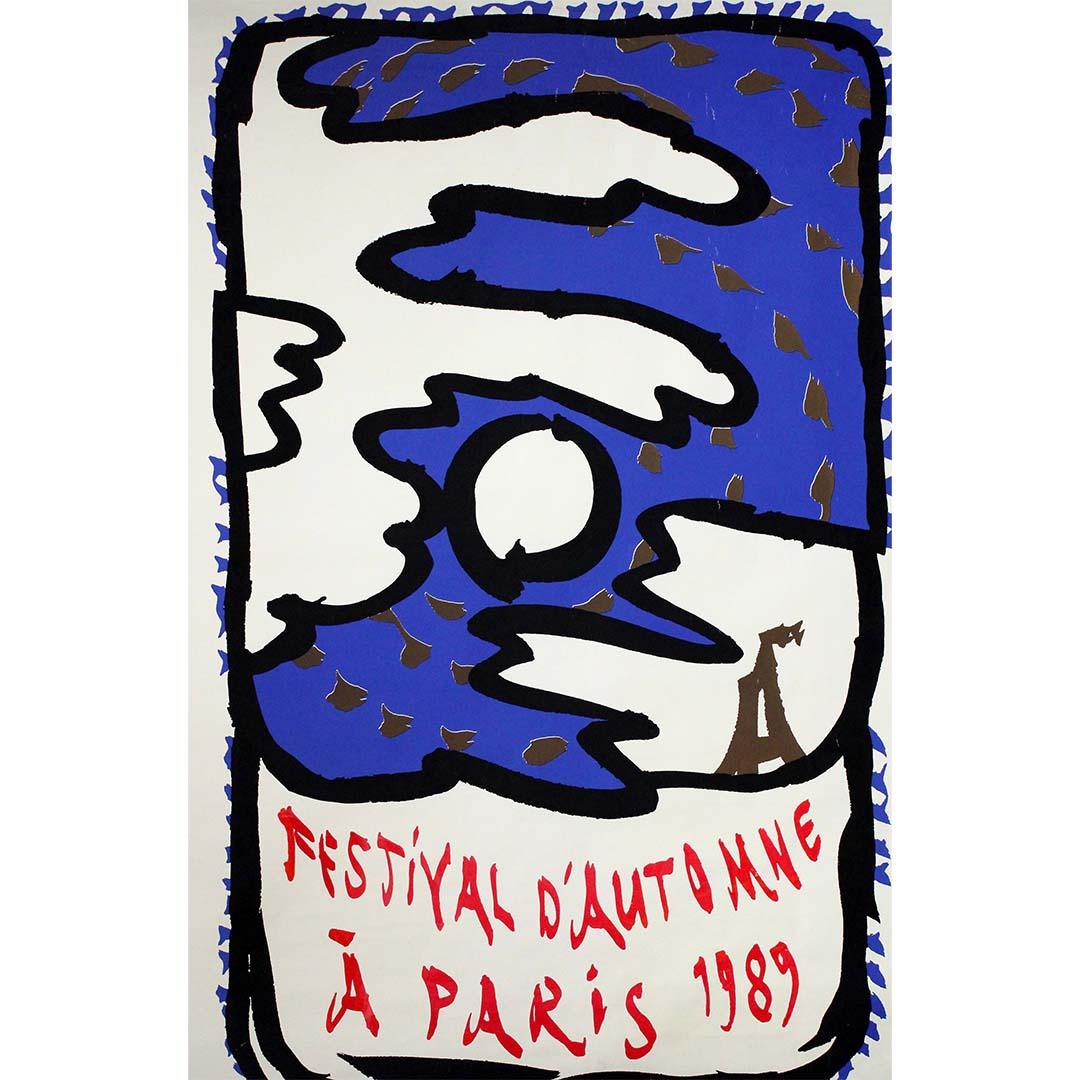 1989 Original poster by Pierre Alechinsky for the Festival d'Automne à Paris For Sale 2