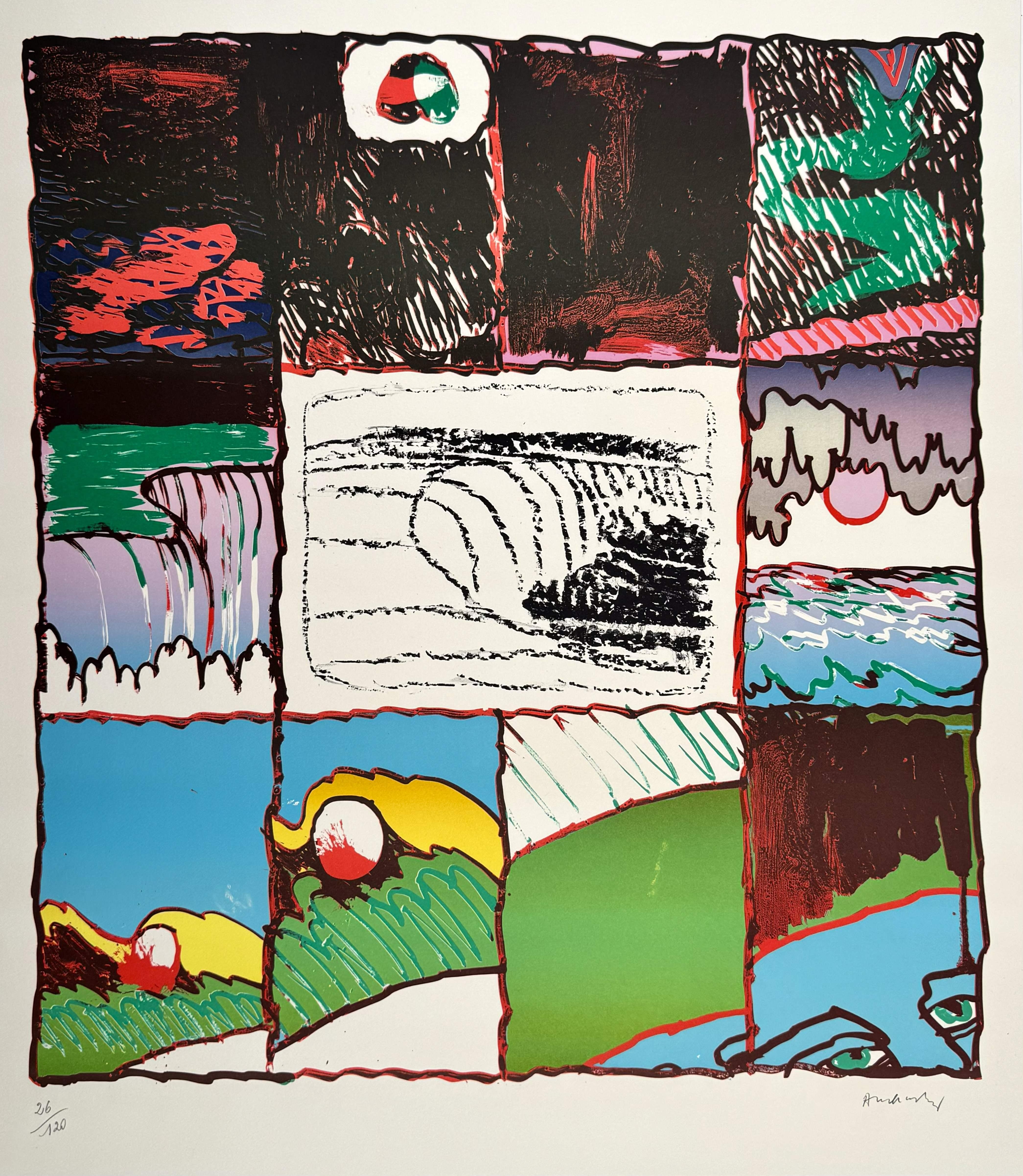 Pierre Alechinsky Abstract Print - À l'imprimerie