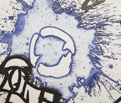 Abstract Composition, Abstract Lithograph by Pierre Alechinsky