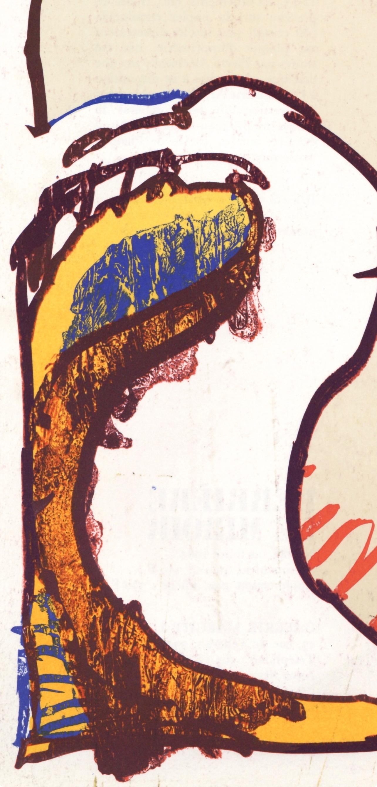Alechinsky, Composizione, Derrière le miroir (dopo) - Print di Pierre Alechinsky