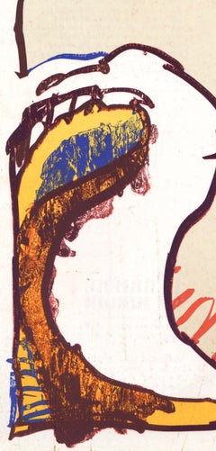 Alechinsky, Composition, Derrière le miroir (after)