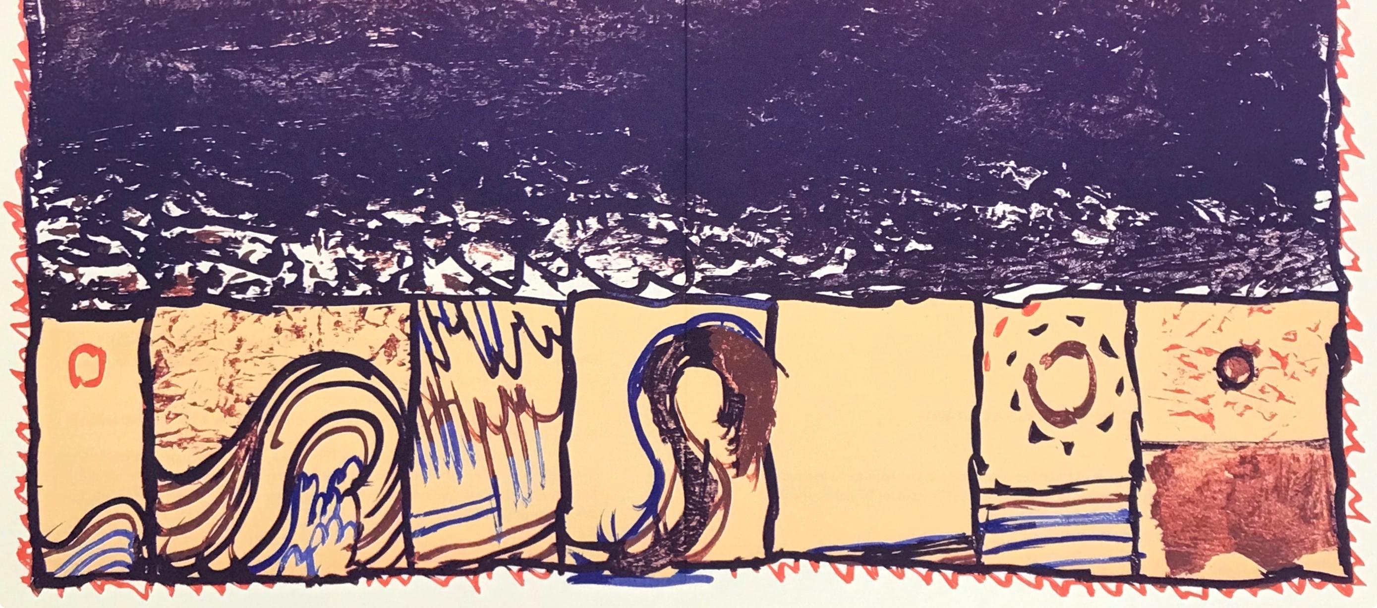 Alechinsky, Composizione, Derrière le miroir (dopo) - Print di Pierre Alechinsky