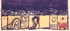 Alechinsky, Composition, Derrière le miroir (after)