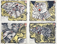 Alechinsky, Komposition, Derrière le miroir (nach)