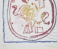 Composition - Etching by Pierre Alechinsky - 1969