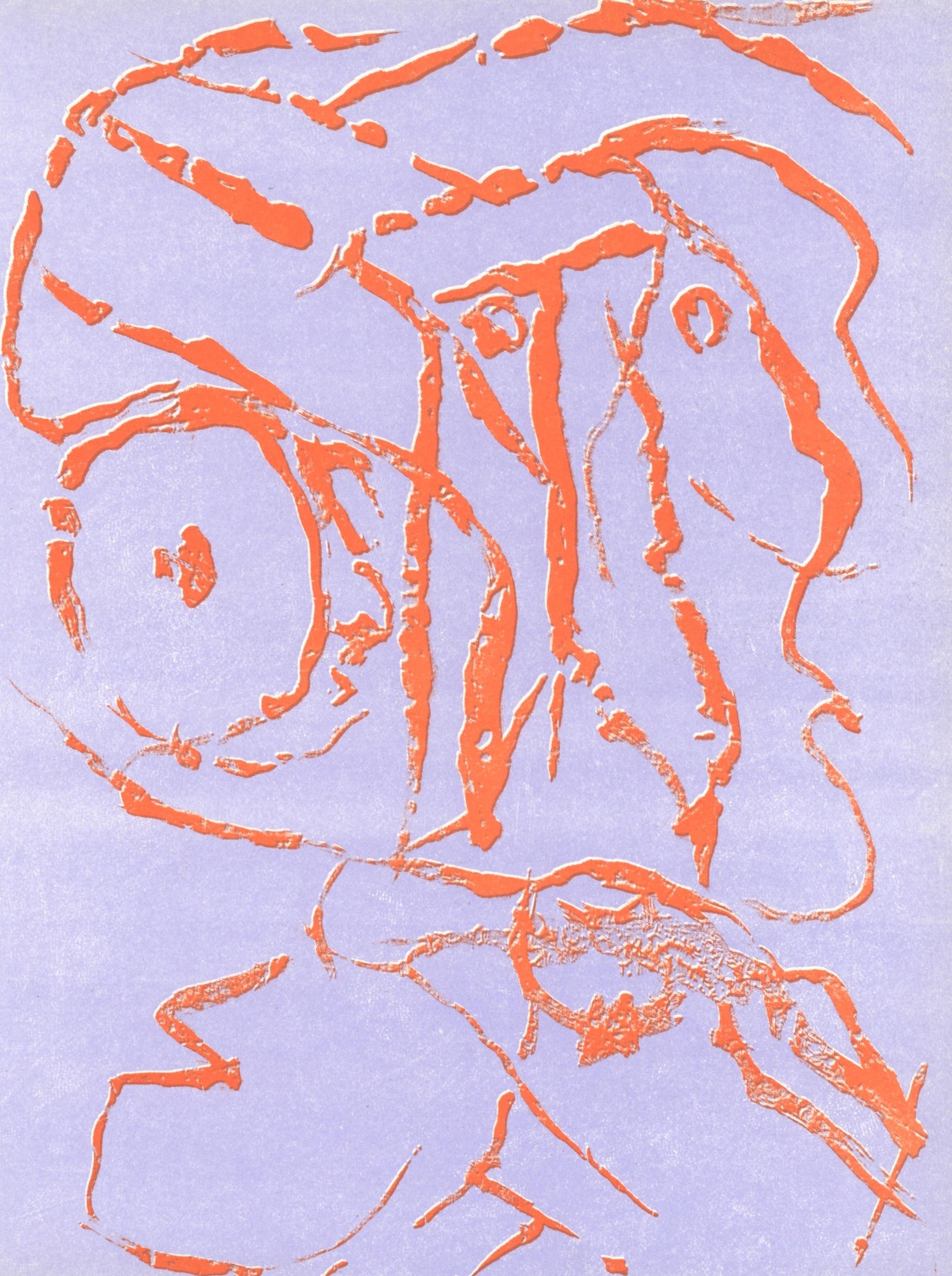 Pierre Alechinsky Figurative Print - Composition, Société internationale d'art XXe siècle