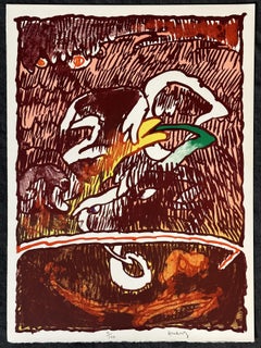 Invisible Flying Object 1977 Signed Limited Edition Lithograph