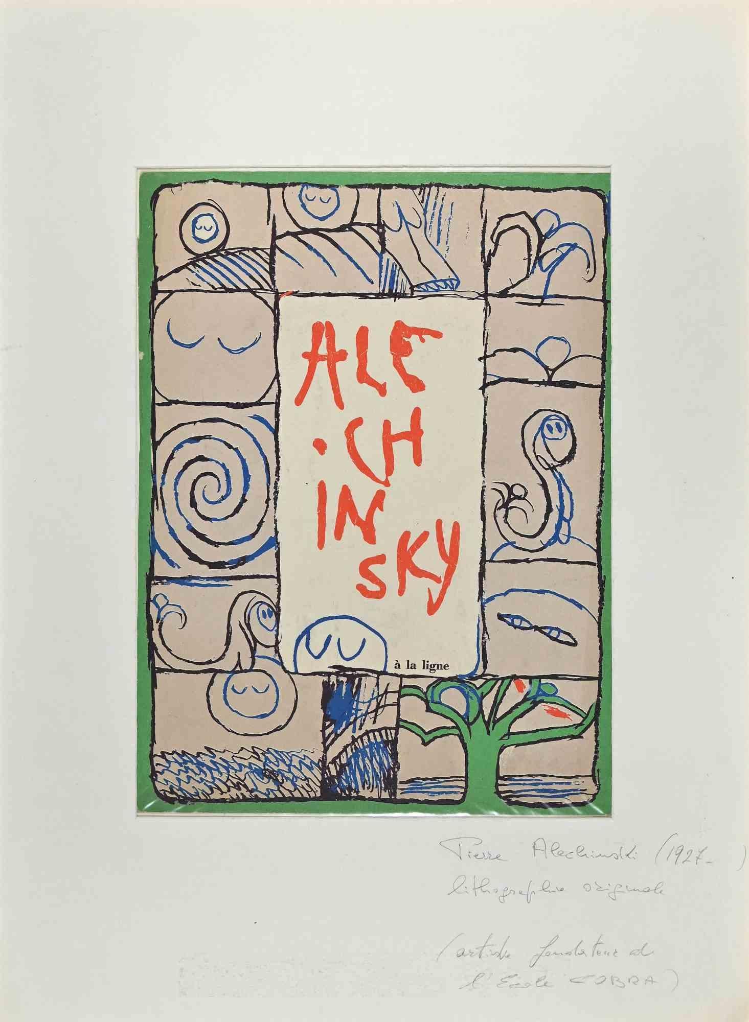 La Ligne est un  lithographie réalisée par Pierre Alechinsky dans les années 1970.

Bon état, non signé.

L'œuvre d'art est représentée par des touches douces dans une composition bien équilibrée.