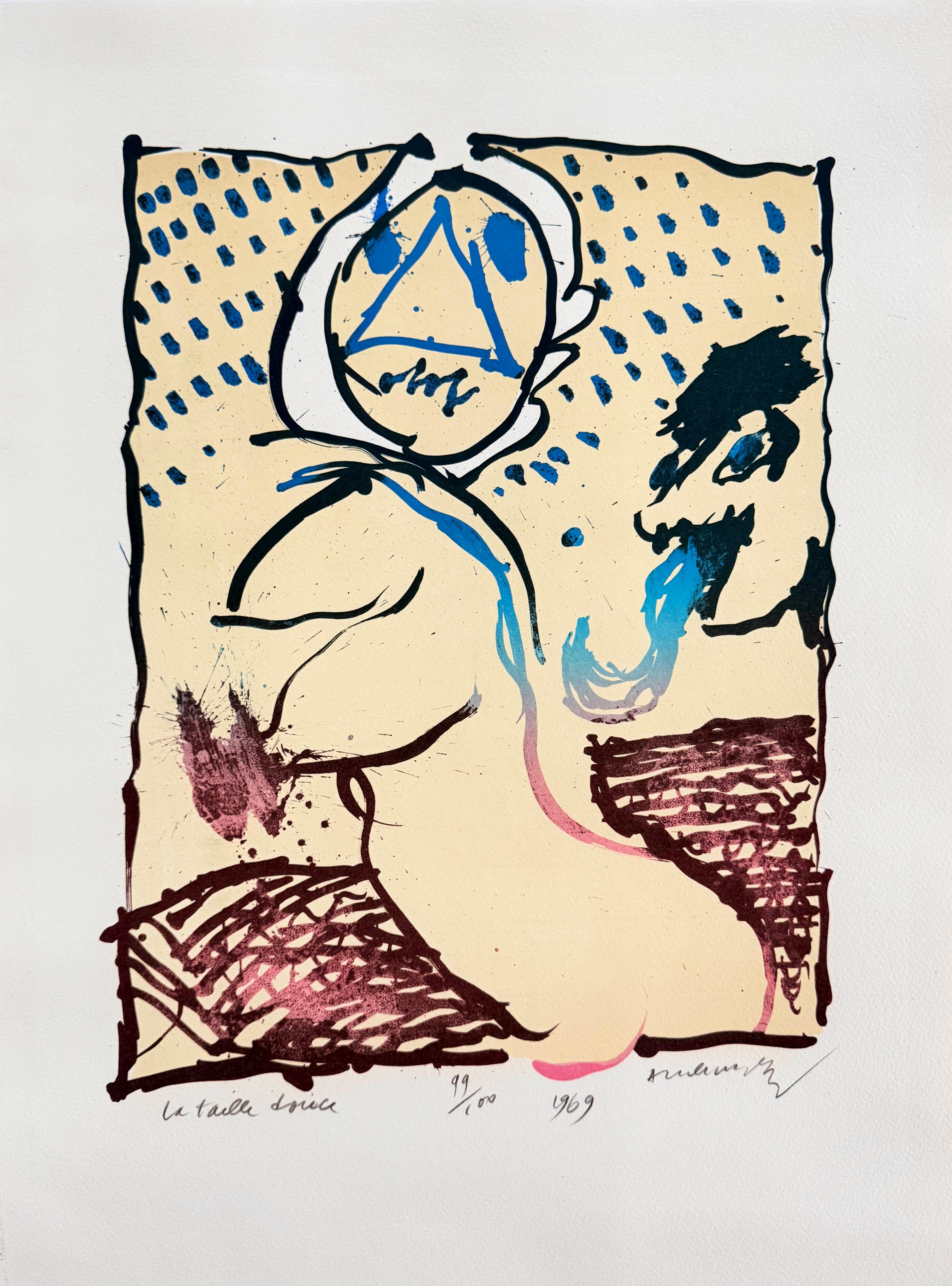 Pierre Alechinsky Print - La taille douce