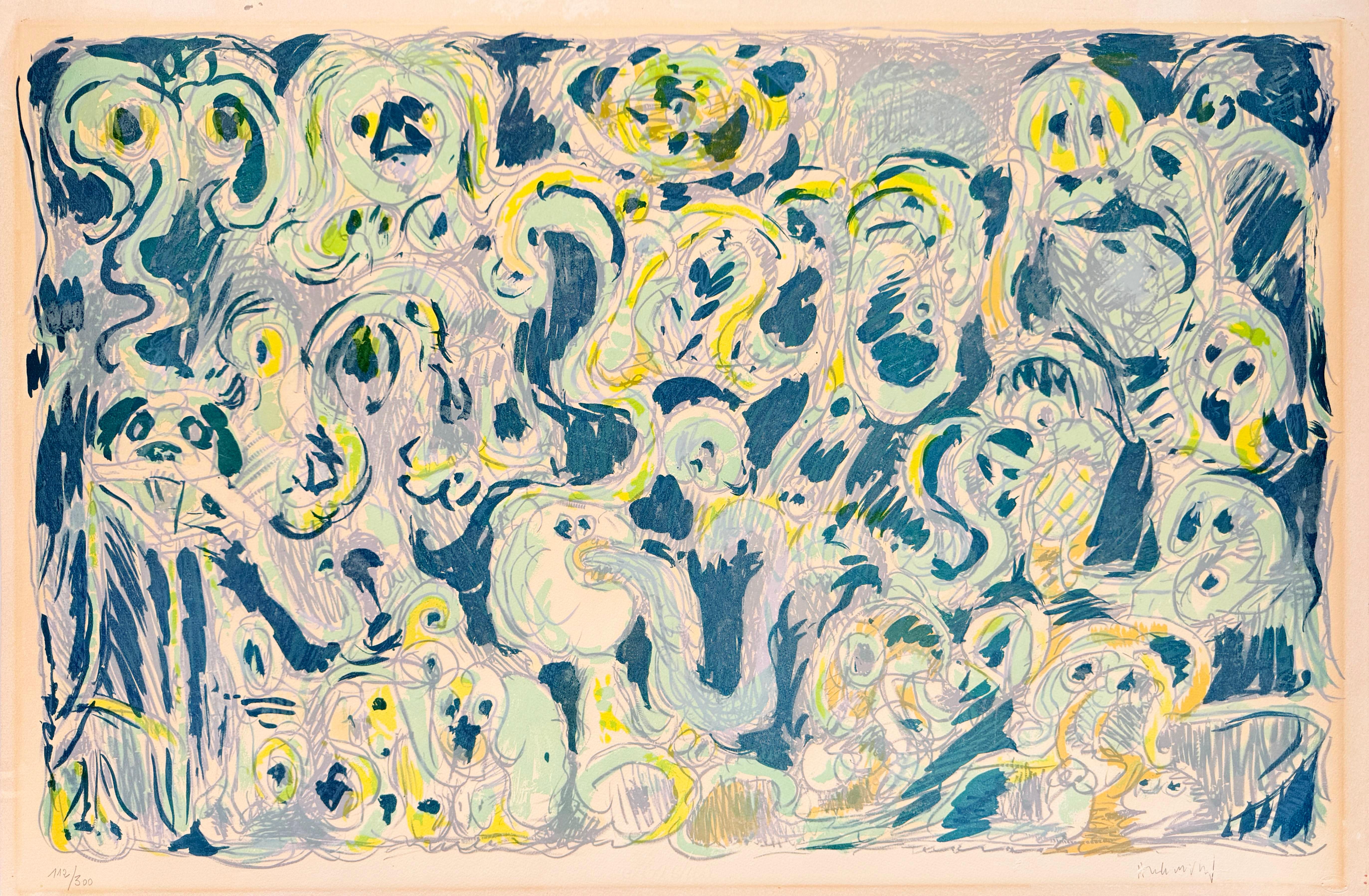 L’inconditionnement humain - Mixed Media Art by Pierre Alechinsky