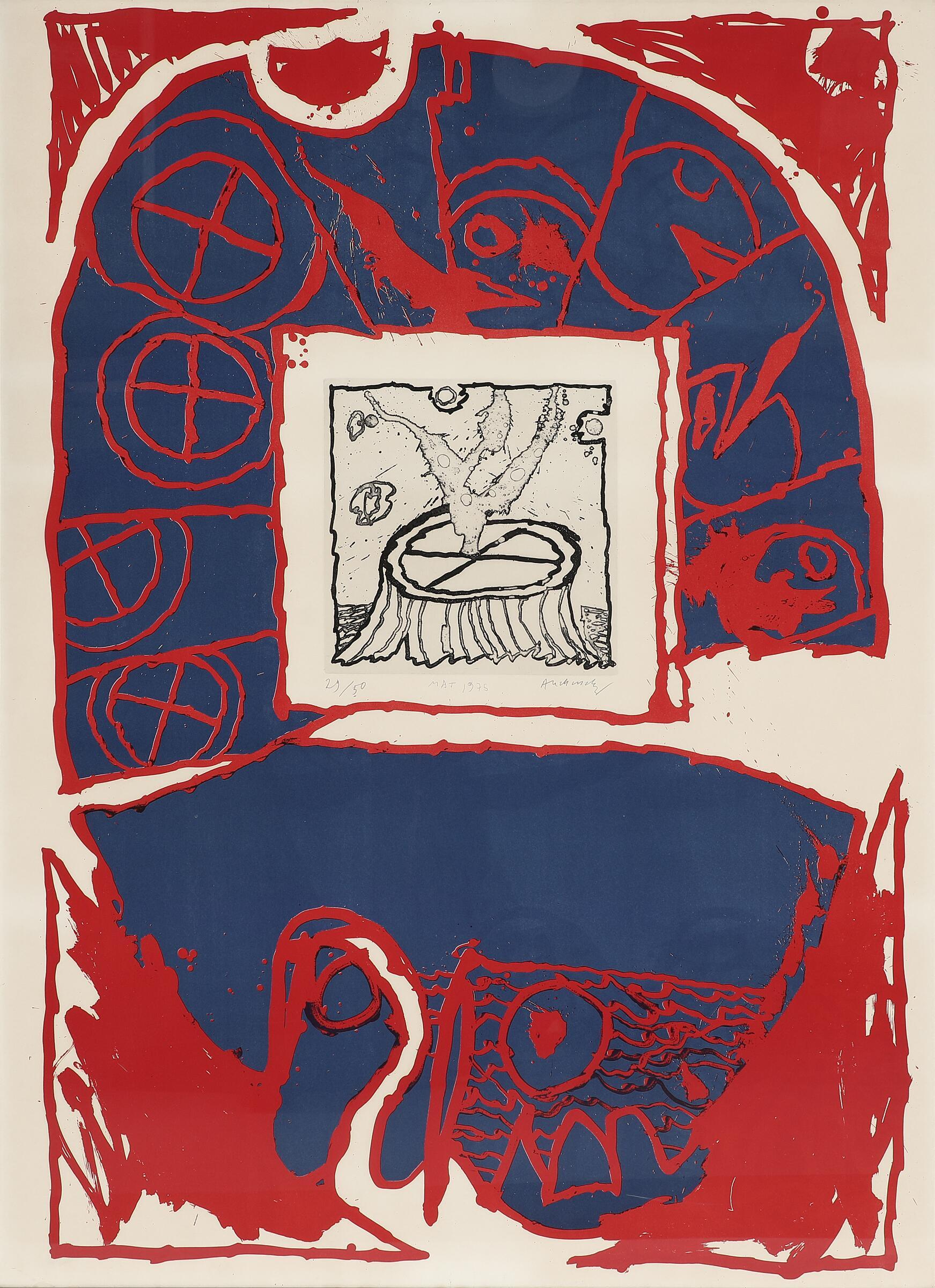 Pierre Alechinsky Print - Mat