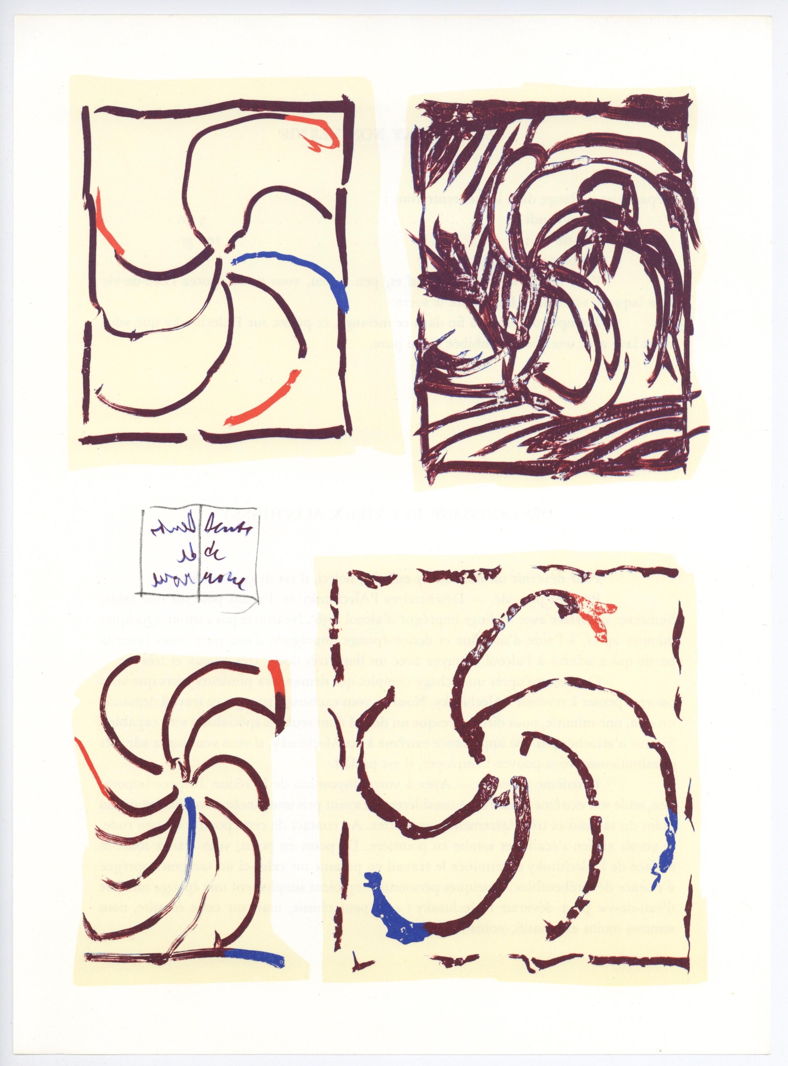 original lithograph - Print by Pierre Alechinsky