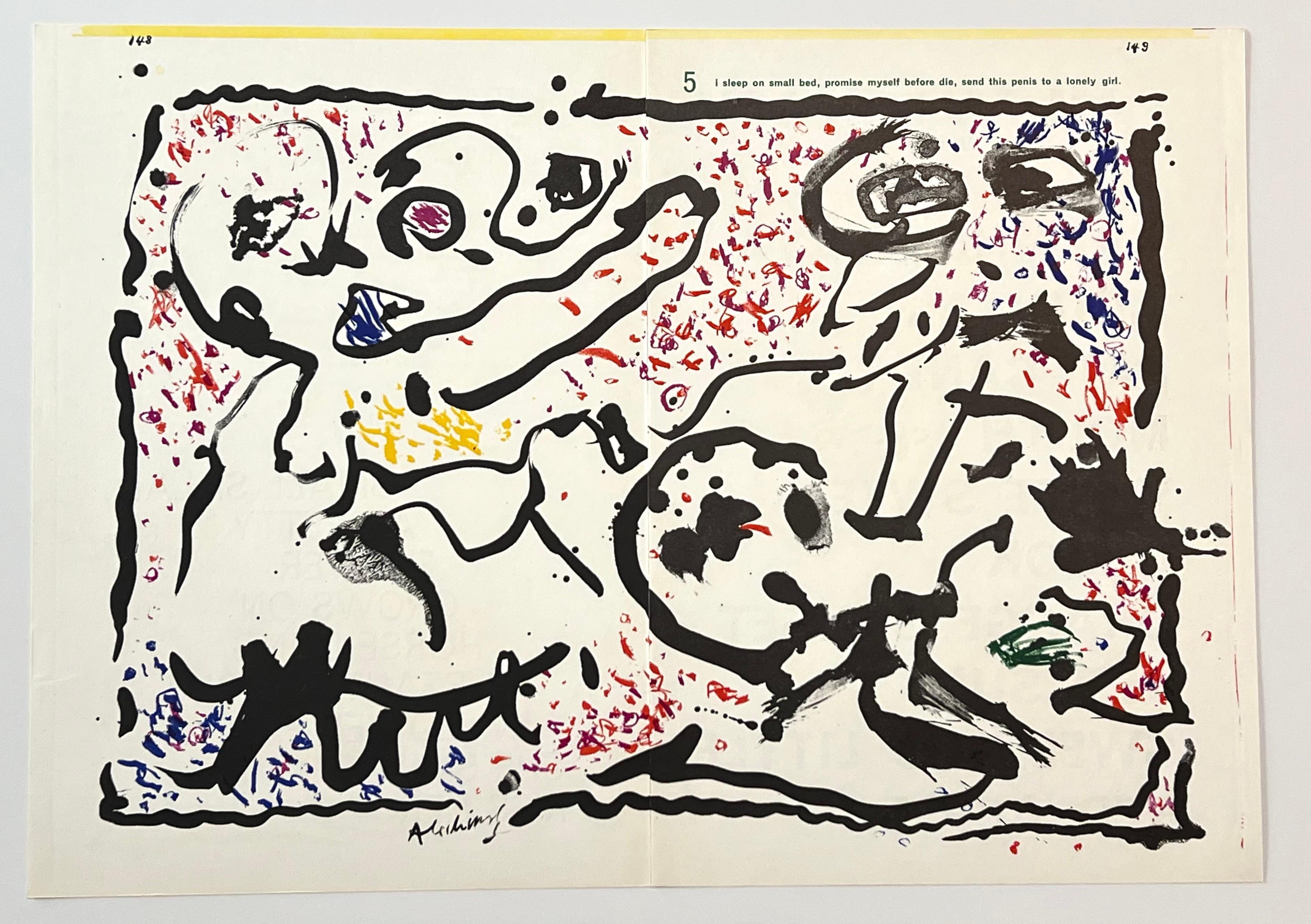 original lithograph - Print by Pierre Alechinsky