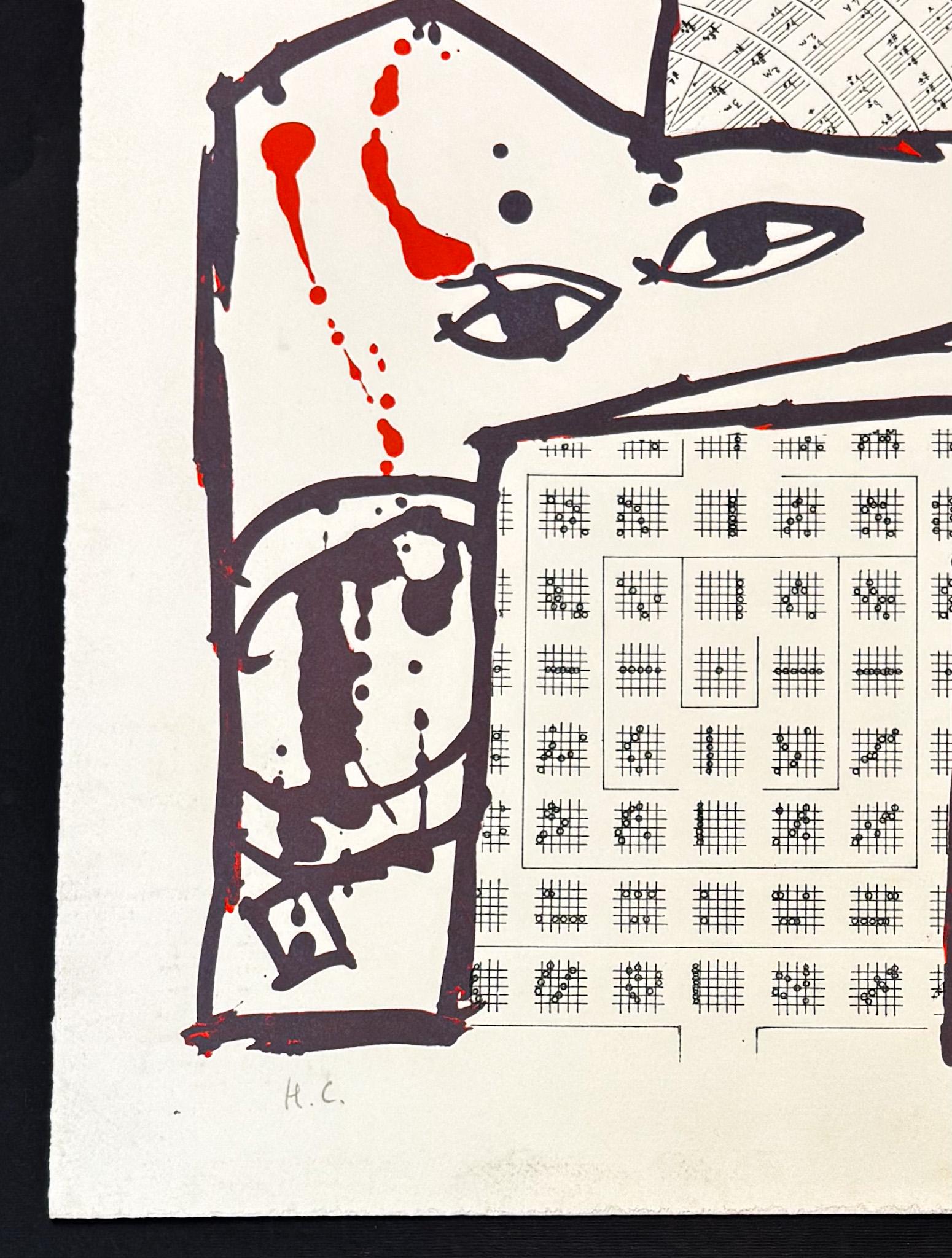 Pierre Alechinsky (1927) - Chutes et panaches - Lithographie sur papier - 2001 en vente 3