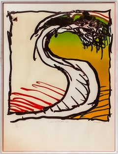 Pierre Alechinsky (1927) - Color lithograph on paper - 1981