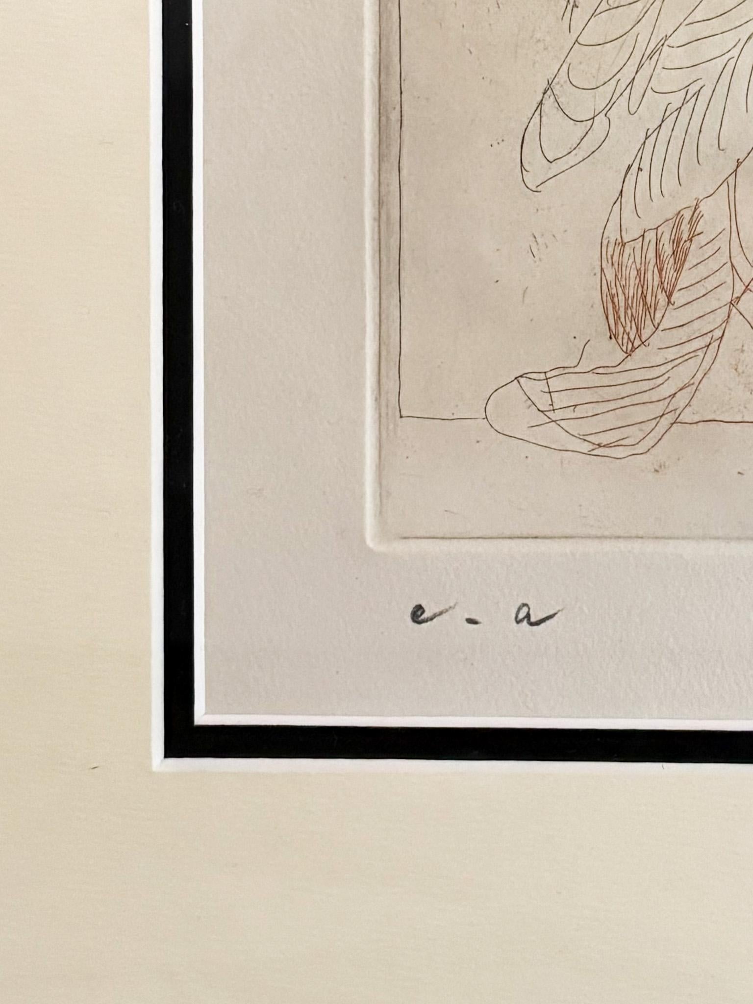 Pierre Alechinsky (1927) - Quelques vieilles lignes - Etching on paper - 1964 For Sale 2