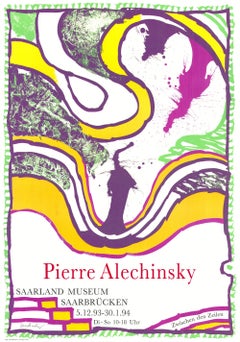 Pierre Alechinsky "Zwischen Den Zeilen" 1994- Litografía