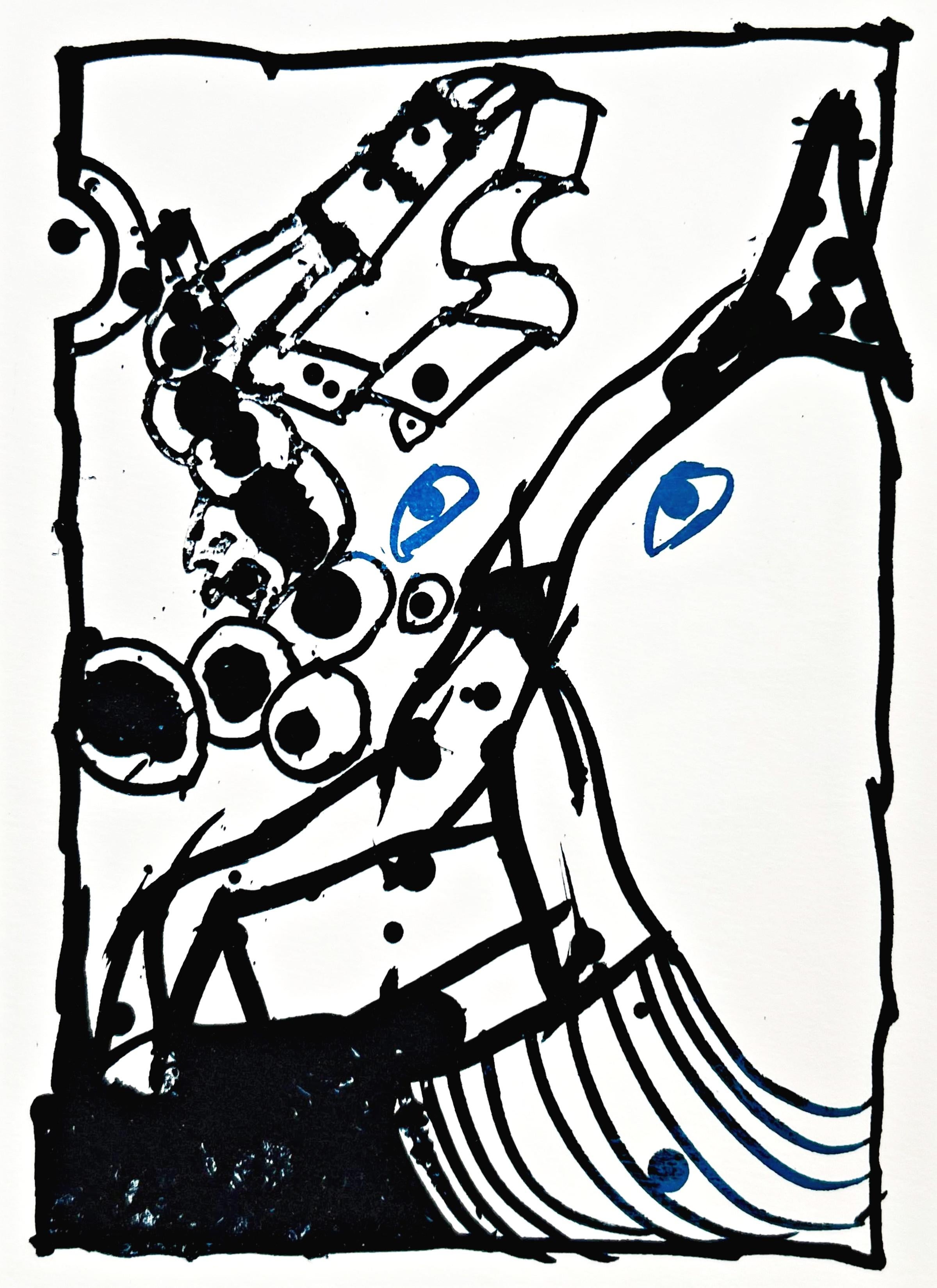 Résumé - Mixed Media Art by Pierre Alechinsky