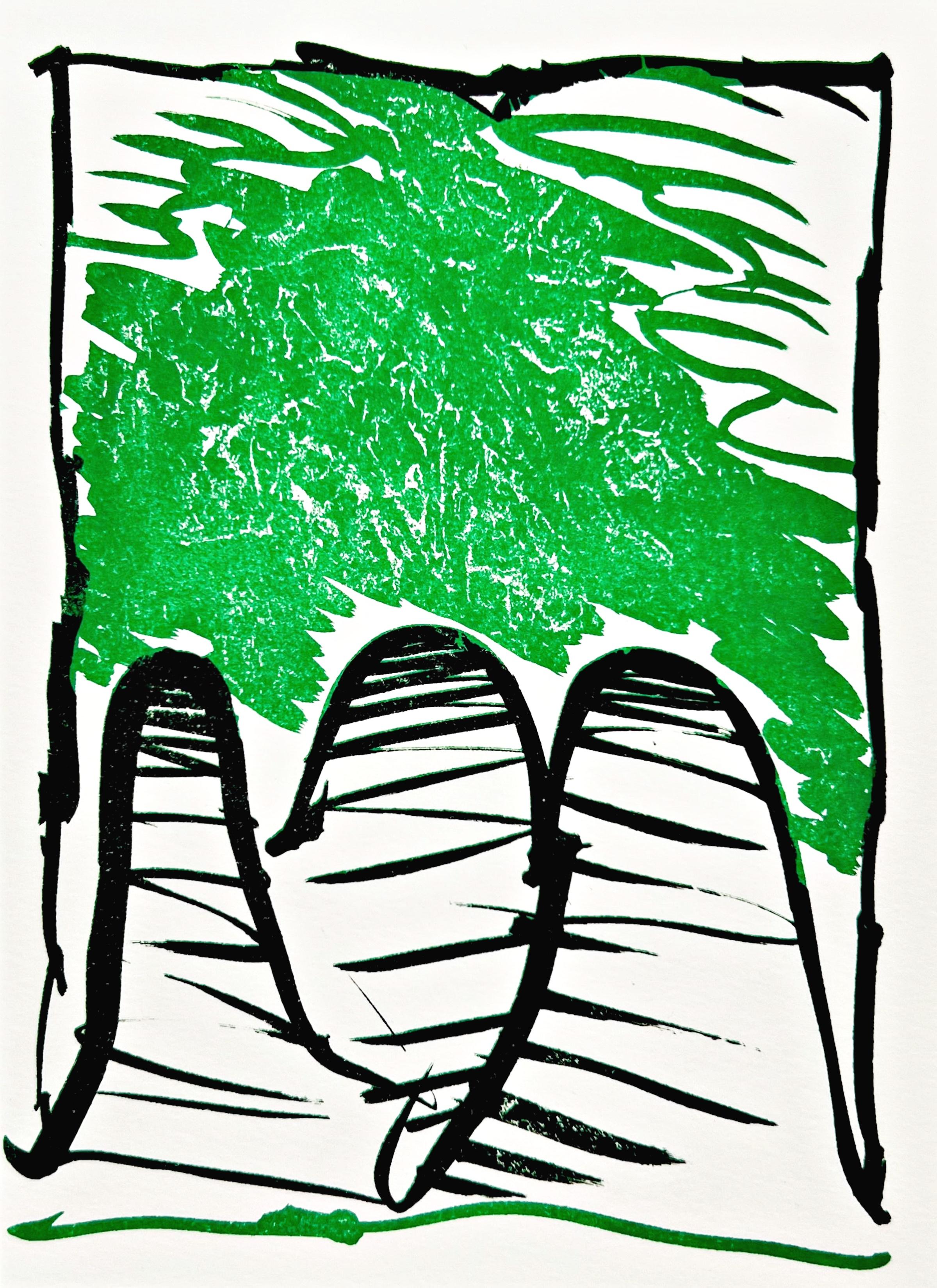 Résumé - Mixed Media Art by Pierre Alechinsky