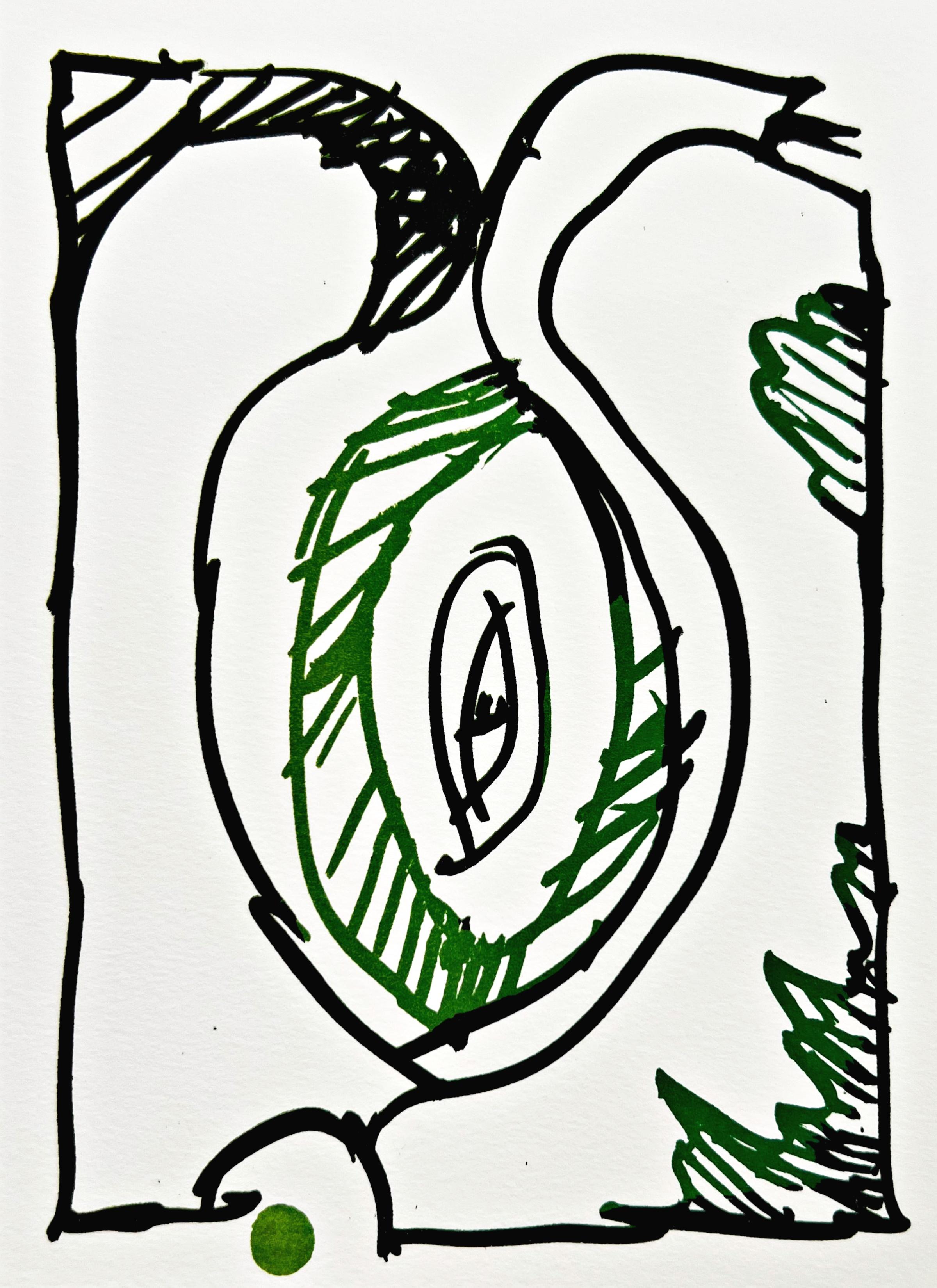 Pierre Alechinsky Print - Résumé