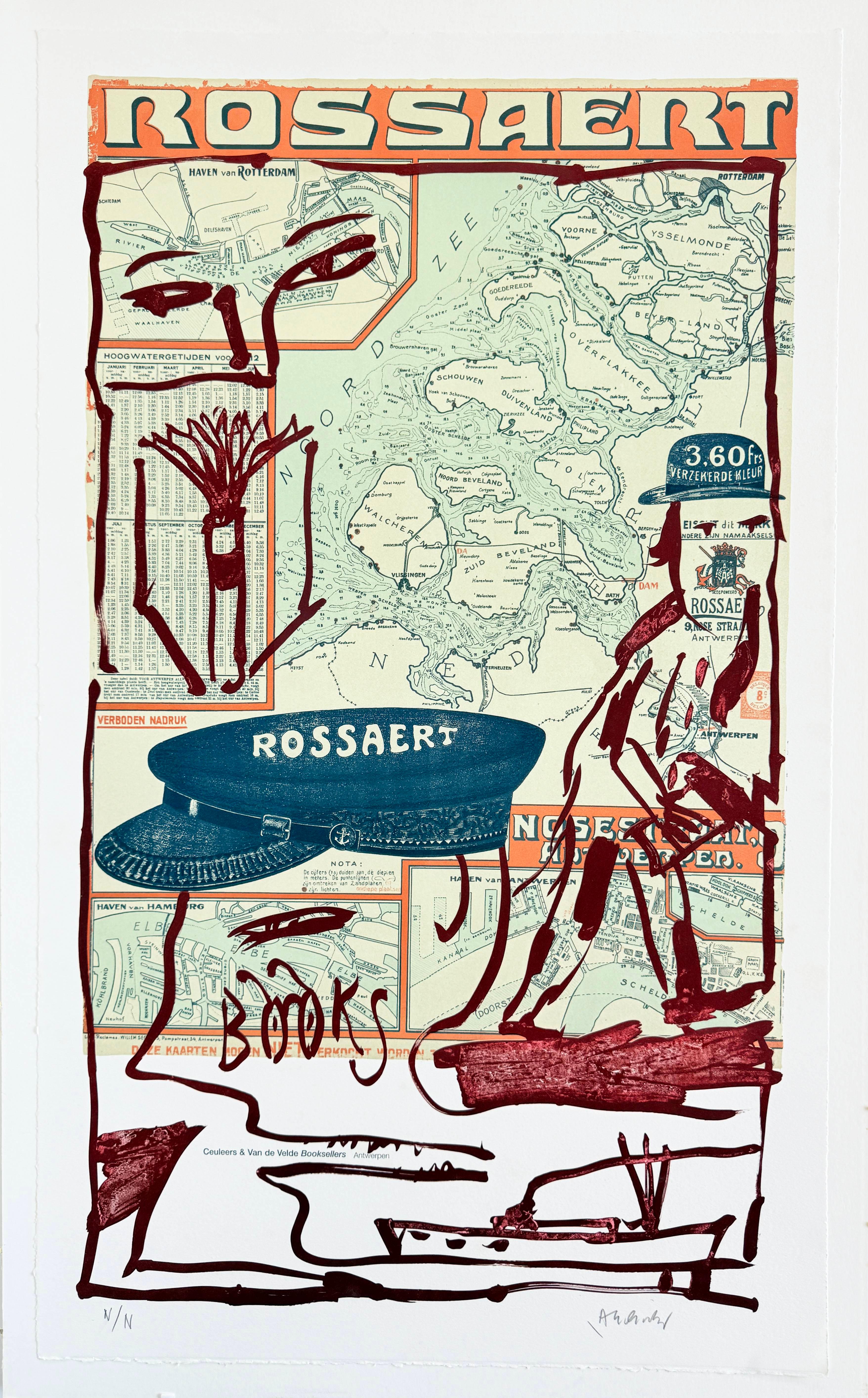 Pierre Alechinsky Print - Rossaert