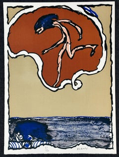 Worldly Flying Object 1977 Signed Limited Edition Lithograph