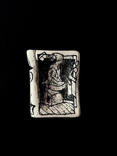 Pierre Alechinsky (1927) - Reliure - Livre-sculpture en grès - 1994