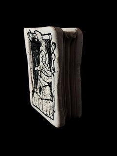 Pierre Alechinsky (1927) - Reliure - Livre-sculpture en grès - 1994